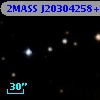 2MASS J20304258+4117401