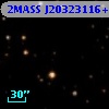 2MASS J20323116+4114441