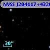 NVSS J204117+432625