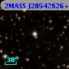 2MASS J20542826+4547337