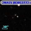 2MASX J03053772+0034226