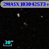 2MASX J03042573+0041205