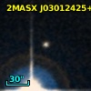2MASX J03012425+0110231