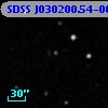 SDSS J030200.54-002419.7