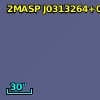 2MASP J0313264+050016