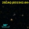 2SLAQ J031542.64+001228.7