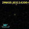 2MASS J03114200-0059188