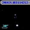 2MASX J03114252-2707573