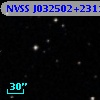 NVSS J032502+231142