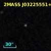 2MASS J03225551+0018595
