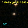 2MASX J03311683+0032524