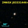 2MASX J03331446+0024374