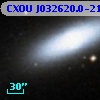 CXOU J032620.0-212023