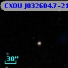 CXOU J032604.7-211613