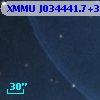 XMMU J034441.7+321405