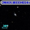 2MASX J03334554+0020350