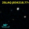 2SLAQ J034218.77+004207.3