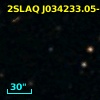 2SLAQ J034233.05-001448.4