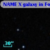 NAME X galaxy in Fornax cluster