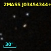 2MASS J03454344+2605051