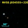 NVSS J034555+220742