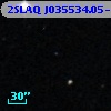 2SLAQ J035534.05-000116.6
