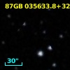 87GB 035633.8+321208