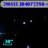 2MASS J04072780-0703307