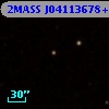 2MASS J04113678+1401517