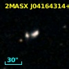 2MASX J04164314+0016215