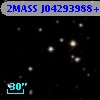 2MASS J04293988+3033498
