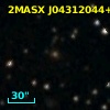 2MASX J04312044+3849343