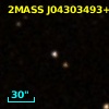 2MASS J04303493+2650520