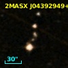 2MASX J04392949+0003190