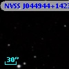 NVSS J044944+142307