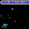 NVSS J045228+130829