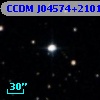 CCDM J04574+2101B