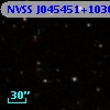 NVSS J045451+103003