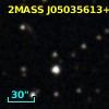 2MASS J05035613+2342486