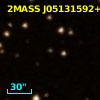 2MASS J05131592+1634387