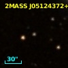 2MASS J05124372+1628056