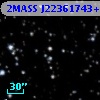 2MASS J22361743+5243139