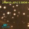 2MASS J05233808+3313404
