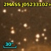 2MASS J05233102+3313090