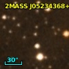 2MASS J05234368+3323455