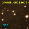 2MASS J05233679+3307560