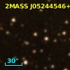 2MASS J05244546+3304237