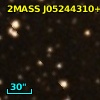 2MASS J05244310+3318235