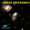 2MASX J05191663+0119356