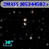 2MASS J05344502+2612303